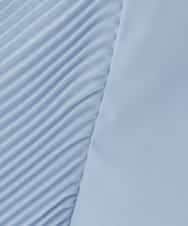 KBBCD07059 a.v.v(アー・ヴェ・ヴェ) 【洗える】2WAY袖プリーツボウタイブラウス ライトブルー