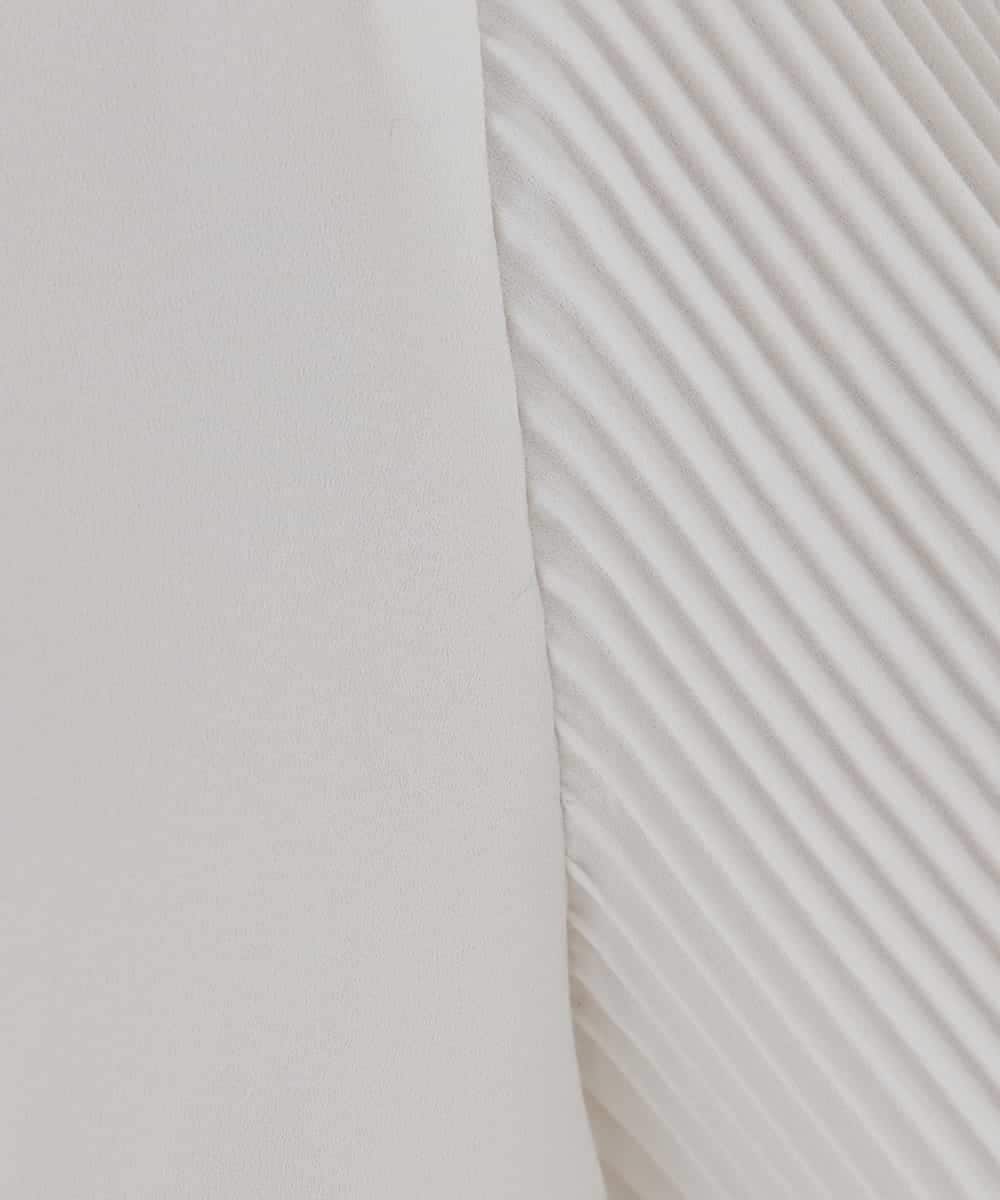 KBBCD07059 a.v.v(アー・ヴェ・ヴェ) 【洗える】2WAY袖プリーツボウタイブラウス ライトブルー