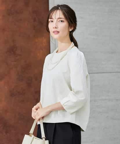 KBBCD08059 a.v.v ジャガードコクーンブラウス