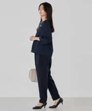 KBBCD08059 a.v.v(アー・ヴェ・ヴェ) ジャガードコクーンブラウス アイボリー