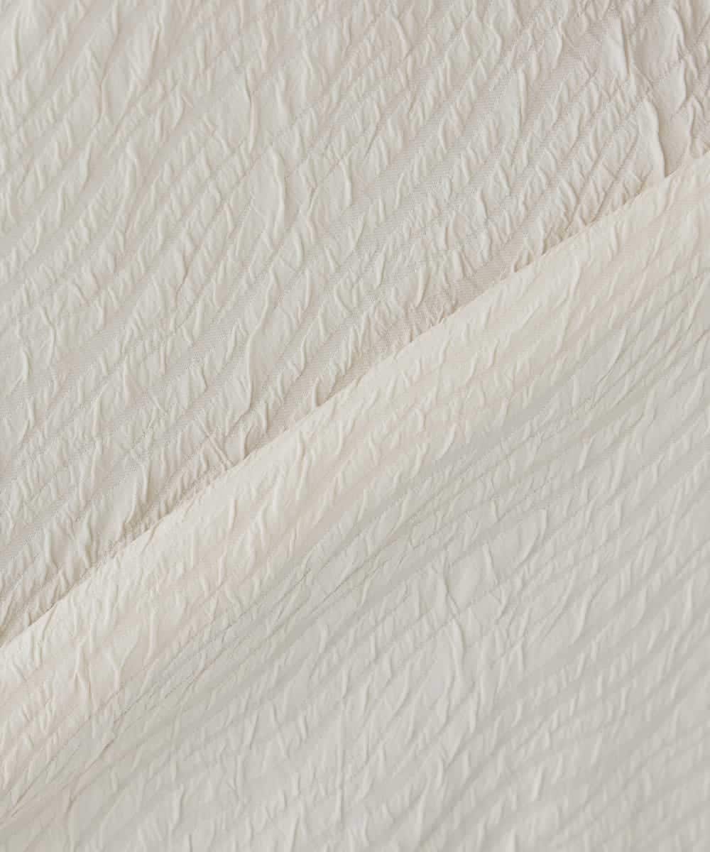 KBBCD08059 a.v.v(アー・ヴェ・ヴェ) ジャガードコクーンブラウス アイボリー