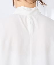 KBBCD14059 a.v.v(アー・ヴェ・ヴェ) 【洗える】2WAY袖プリーツボウタイブラウス ホワイト