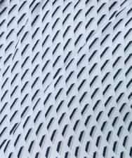 KBBFE09059 a.v.v(アー・ヴェ・ヴェ) 幾何柄ボウタイ風ブラウス ライトブルー