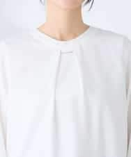 KBBFE10059 a.v.v(アー・ヴェ・ヴェ) 【洗える/ストレッチ】バーチャームボウタイブラウス ピンク