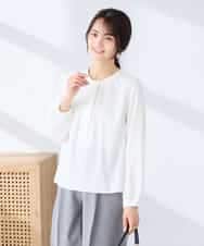 KBBFE10059 a.v.v(アー・ヴェ・ヴェ) 【洗える/ストレッチ】バーチャームボウタイブラウス ホワイト