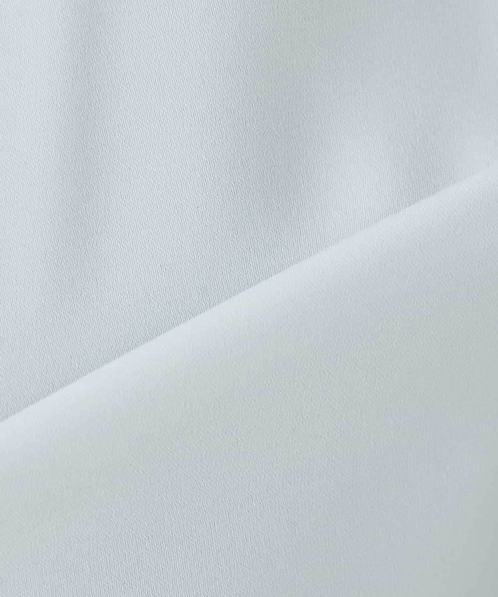 KBBFE11059 a.v.v(アー・ヴェ・ヴェ) 【洗える】タックネックブラウス ライトブルー