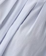 KBBGE11059 a.v.v(アー・ヴェ・ヴェ) 【洗える】ドビードットフレアスリーブブラウス ライトブルー