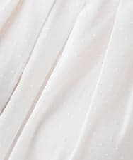 KBBGE11059 a.v.v(アー・ヴェ・ヴェ) 【洗える】ドビードットフレアスリーブブラウス ライトブルー