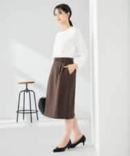 KBBLB04059 a.v.v(アー・ヴェ・ヴェ) 【洗える】バーチャームボウタイブラウス グリーン