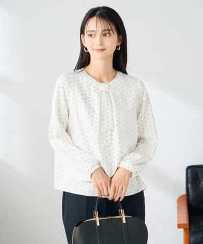 KBBLB04059 a.v.v 【洗える】バーチャームボウタイブラウス