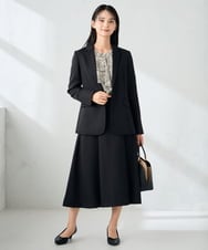 KBBLB06059 a.v.v(アー・ヴェ・ヴェ) 【洗える】プリントケープ風ブラウス ベージュ