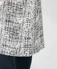 KBBLB06059 a.v.v(アー・ヴェ・ヴェ) 【洗える】プリントケープ風ブラウス ベージュ