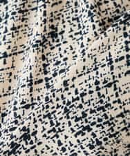 KBBLB06059 a.v.v(アー・ヴェ・ヴェ) 【洗える】プリントケープ風ブラウス ベージュ