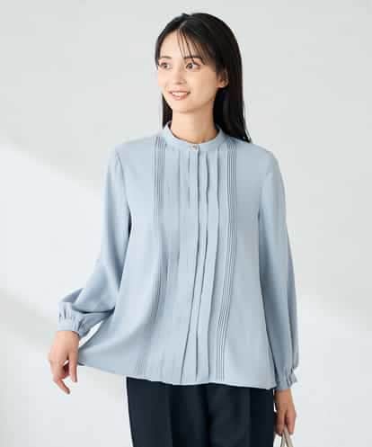 KBBLB07059  【洗える/WEB限定】ピンタックブラウス