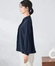 KBBLB07059 a.v.v(アー・ヴェ・ヴェ) 【洗える/WEB限定】ピンタックブラウス ライトブルー