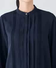 KBBLB07059 a.v.v(アー・ヴェ・ヴェ) 【洗える/WEB限定】ピンタックブラウス ライトブルー