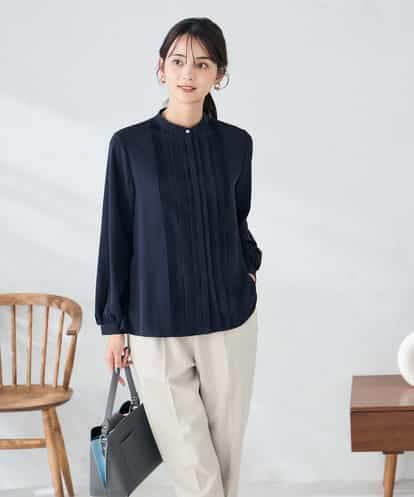 KBBLB07059 a.v.v 【洗える/WEB限定】ピンタックブラウス