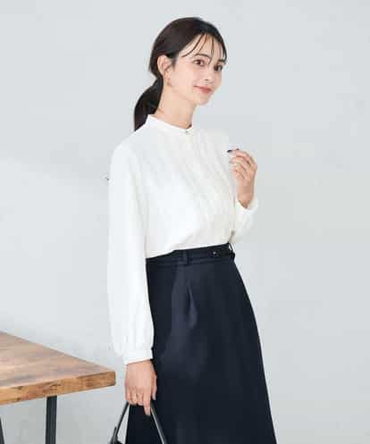 KBBLB07059 a.v.v 【洗える/WEB限定】ピンタックブラウス
