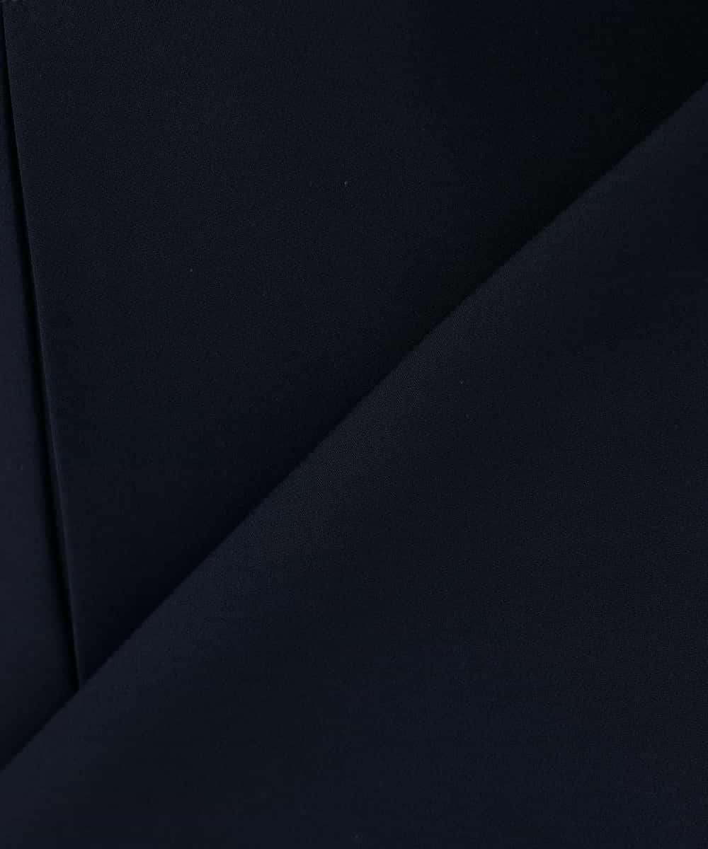 KBDCD01099 a.v.v(アー・ヴェ・ヴェ) 【洗える/ストレッチ/セットアップ対応】ダブルクロスVネックノーカラージャケット ブラック