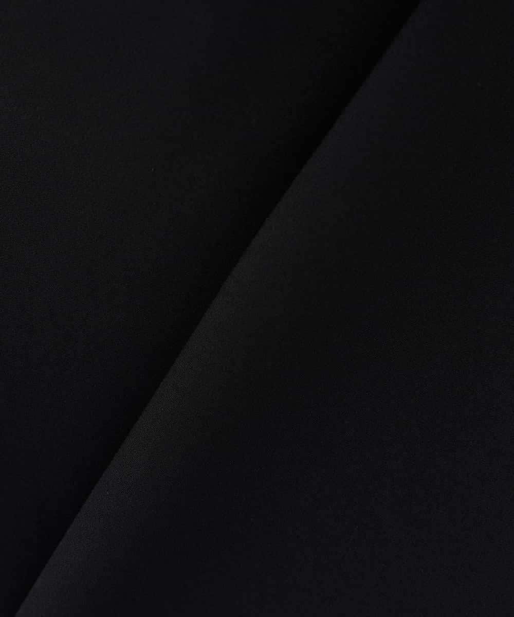 KBDCD01099 a.v.v(アー・ヴェ・ヴェ) 【洗える/ストレッチ/セットアップ対応】ダブルクロスVネックノーカラージャケット ブラック