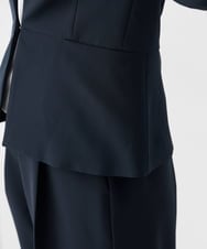 KBDCD02099 a.v.v(アー・ヴェ・ヴェ) 【洗える/ストレッチ/セットアップ対応】ダブルクロスキーネックジャケット ネイビー