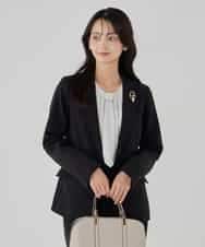 KBDCD03099 a.v.v(アー・ヴェ・ヴェ) 【洗える/ストレッチ/セットアップ対応】ダブルクロステーラードジャケット ネイビー