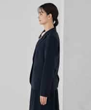 KBDCD03099 a.v.v(アー・ヴェ・ヴェ) 【洗える/ストレッチ/セットアップ対応】ダブルクロステーラードジャケット ネイビー