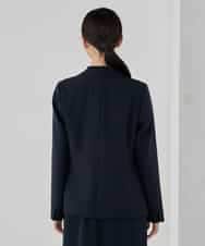 KBDCD03099 a.v.v(アー・ヴェ・ヴェ) 【洗える/ストレッチ/セットアップ対応】ダブルクロステーラードジャケット ネイビー