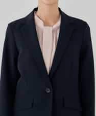 KBDCD03099 a.v.v(アー・ヴェ・ヴェ) 【洗える/ストレッチ/セットアップ対応】ダブルクロステーラードジャケット ネイビー