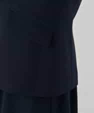 KBDCD03099 a.v.v(アー・ヴェ・ヴェ) 【洗える/ストレッチ/セットアップ対応】ダブルクロステーラードジャケット ネイビー