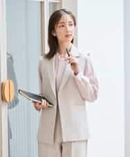 KBDCD04089 a.v.v(アー・ヴェ・ヴェ) 【洗える/ストレッチ/セットアップ対応】ダブルクロステーラードジレ ネイビー