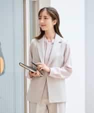 KBDCD04089 a.v.v(アー・ヴェ・ヴェ) 【洗える/ストレッチ/セットアップ対応】ダブルクロステーラードジレ ネイビー