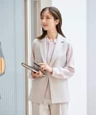 KBDCD04089 a.v.v(アー・ヴェ・ヴェ) 【洗える/ストレッチ/セットアップ対応】ダブルクロステーラードジレ ネイビー