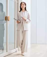 KBDCD04089 a.v.v(アー・ヴェ・ヴェ) 【洗える/ストレッチ/セットアップ対応】ダブルクロステーラードジレ ネイビー