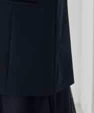 KBDCD04089 a.v.v(アー・ヴェ・ヴェ) 【洗える/ストレッチ/セットアップ対応】ダブルクロステーラードジレ ネイビー