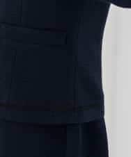 KBDCD05139 a.v.v(アー・ヴェ・ヴェ) 【ストレッチ】ツイードノーカラージャケット ダークグレー