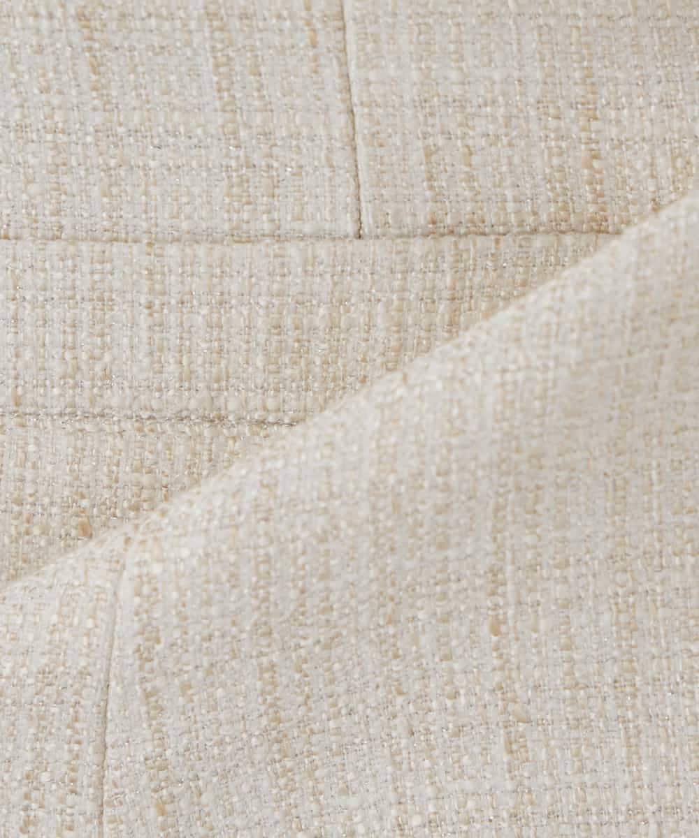 KBDCD05139 a.v.v(アー・ヴェ・ヴェ) 【ストレッチ】ツイードノーカラージャケット ダークグレー