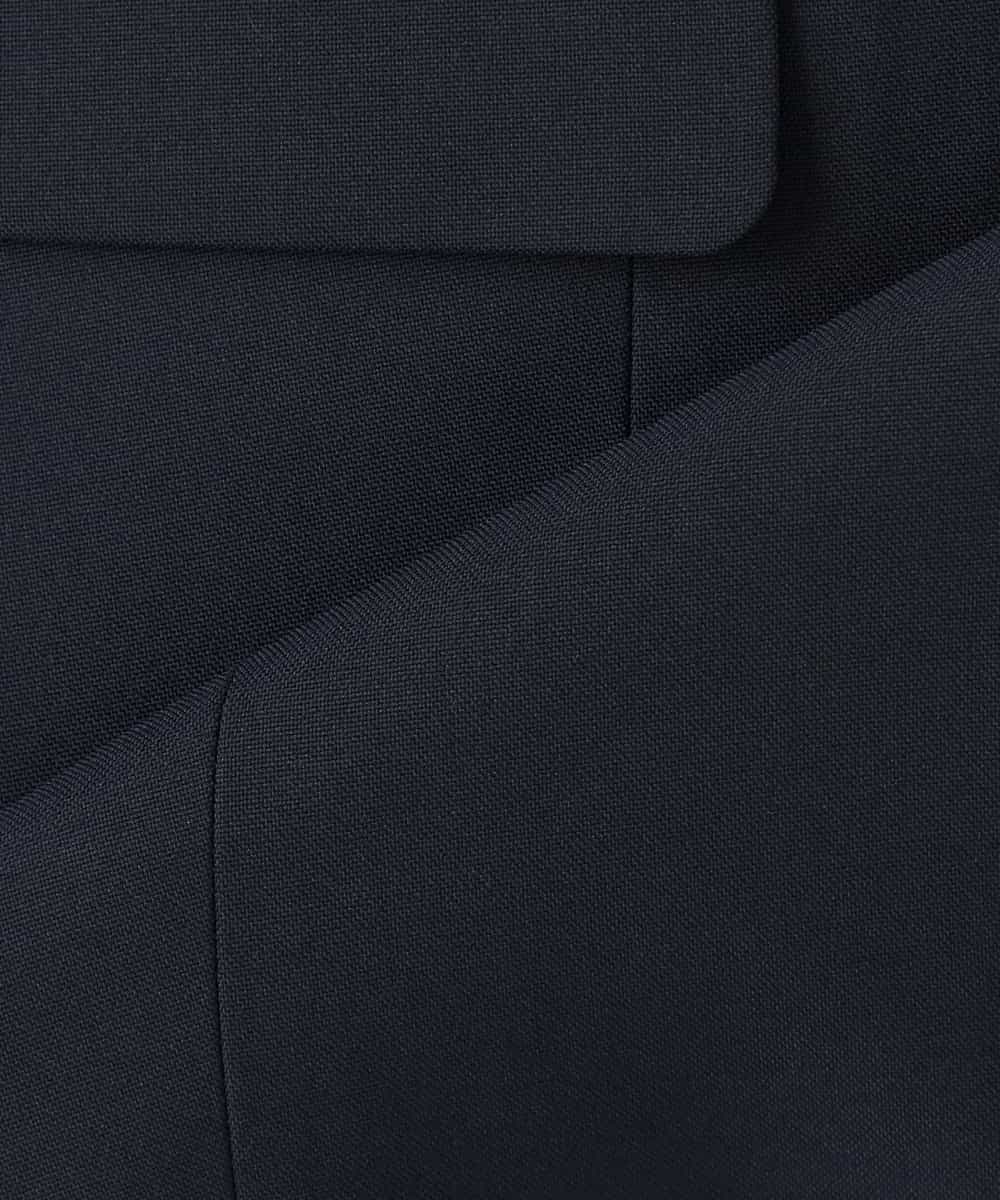 KBDFE23109 a.v.v(アー・ヴェ・ヴェ) 【洗える/UVカット】リネンライクストレッチダブルブレストジャケット ネイビー