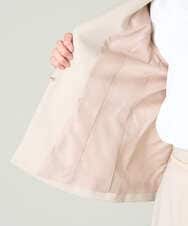 KBDFW21109 a.v.v(アー・ヴェ・ヴェ) 【洗える/ストレッチ/UVカット】麻調ストレッチキーネックジャケット グレー