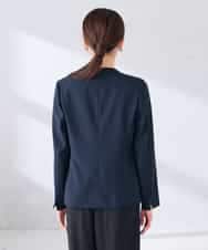 KBDGE30109 a.v.v(アー・ヴェ・ヴェ) 【接触冷感/イージーケア/UVカット/吸水速乾】サマーストレッチノーカラージャケット ネイビー