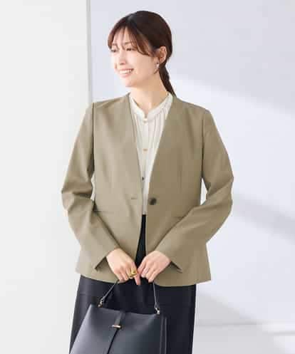 KBDGE30109 a.v.v 【接触冷感/イージーケア/UVカット/吸水速乾】サマーストレッチノーカラージャケット