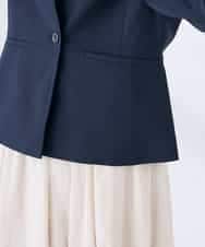 KBDGE31109 a.v.v(アー・ヴェ・ヴェ) 【接触冷感/イージーケア/UVカット/吸水速乾】サマーストレッチキーネックジャケット ネイビー