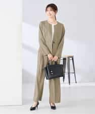 KBDGE31109 a.v.v(アー・ヴェ・ヴェ) 【接触冷感/イージーケア/UVカット/吸水速乾】サマーストレッチキーネックジャケット ネイビー