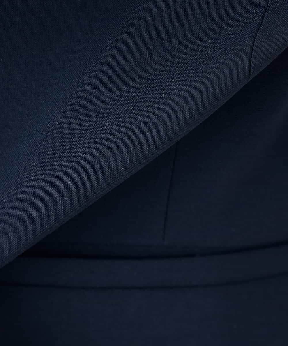 KBDGE31109 a.v.v(アー・ヴェ・ヴェ) 【接触冷感/イージーケア/UVカット/吸水速乾】サマーストレッチキーネックジャケット ネイビー