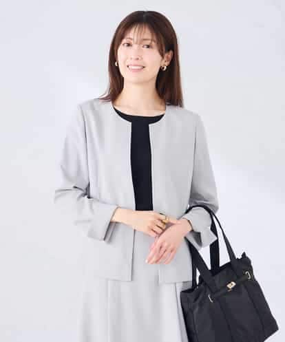 KBDGE31109 a.v.v 【接触冷感/イージーケア/UVカット/吸水速乾】サマーストレッチキーネックジャケット