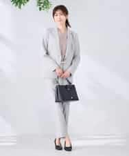 KBDGE32109 a.v.v(アー・ヴェ・ヴェ) 【接触冷感/イージーケア/UVカット/吸水速乾】サマーストレッチテーラードジャケット ネイビー