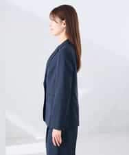 KBDGE32109 a.v.v(アー・ヴェ・ヴェ) 【接触冷感/イージーケア/UVカット/吸水速乾】サマーストレッチテーラードジャケット ネイビー