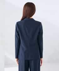 KBDGE32109 a.v.v(アー・ヴェ・ヴェ) 【接触冷感/イージーケア/UVカット/吸水速乾】サマーストレッチテーラードジャケット ネイビー