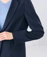 KBDGE32109 a.v.v(アー・ヴェ・ヴェ) 【接触冷感/イージーケア/UVカット/吸水速乾】サマーストレッチテーラードジャケット ネイビー