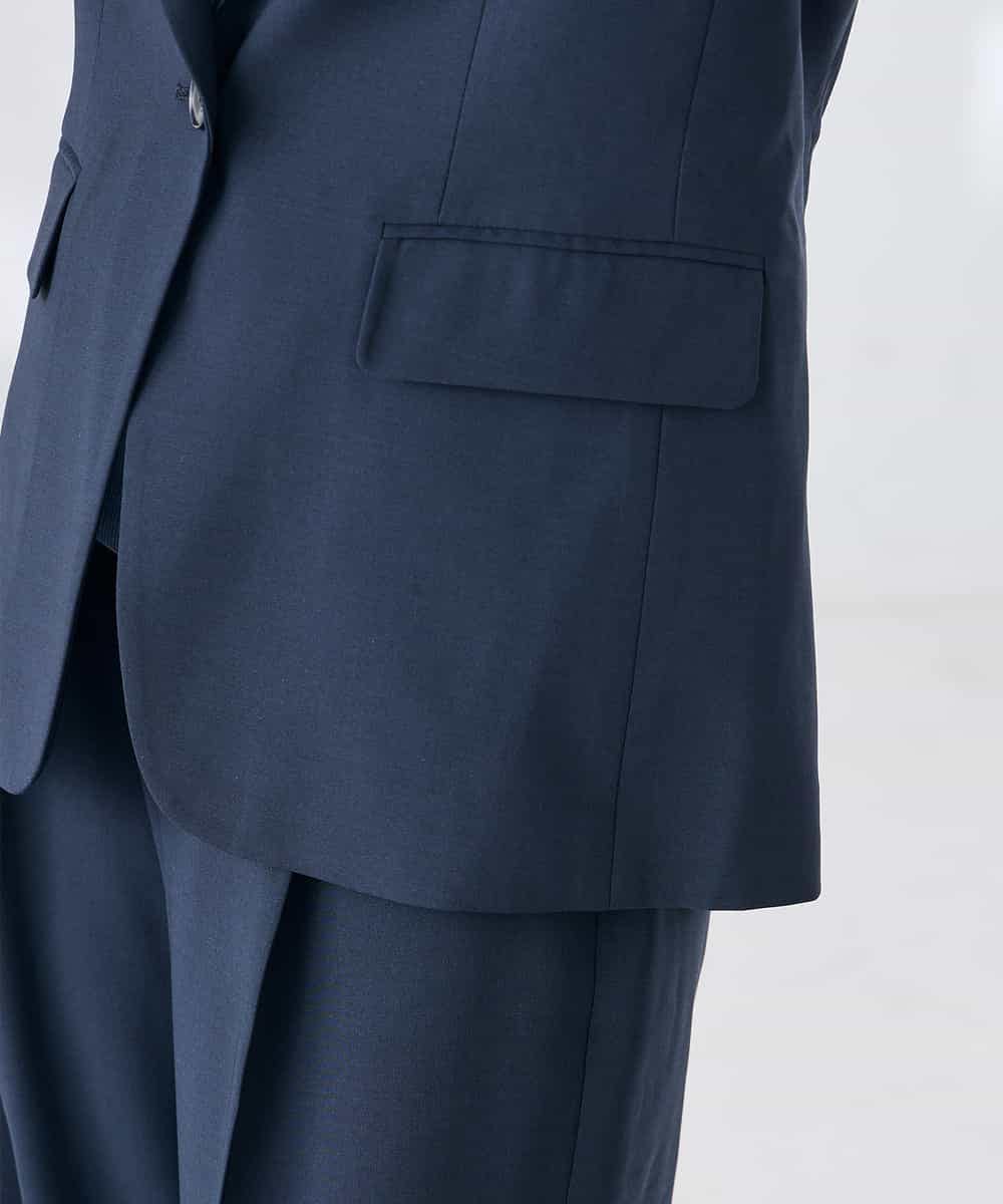 KBDGE32109 a.v.v(アー・ヴェ・ヴェ) 【接触冷感/イージーケア/UVカット/吸水速乾】サマーストレッチテーラードジャケット ネイビー